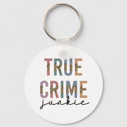 True Crime Junkie | Shows van moordcriminaliteit L Sleutelhanger (Voorkant)