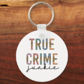 True Crime Junkie | Shows van moordcriminaliteit L Sleutelhanger (Voorkant)