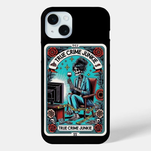 True Crime Junkie Tarot Kaart Collectie Case-Mate iPhone Case (Achterkant)