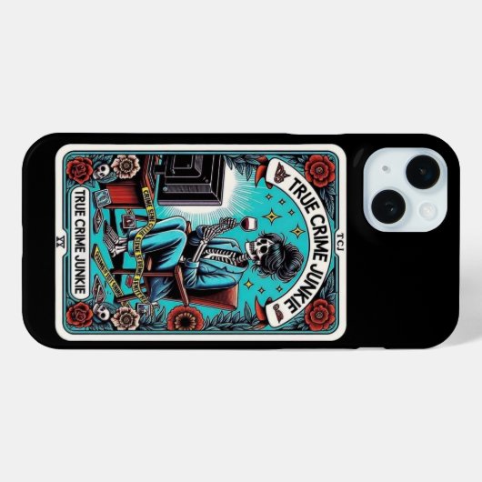 True Crime Junkie Tarot Kaart Collectie Case-Mate iPhone Case (Achterkant (horizontaal))