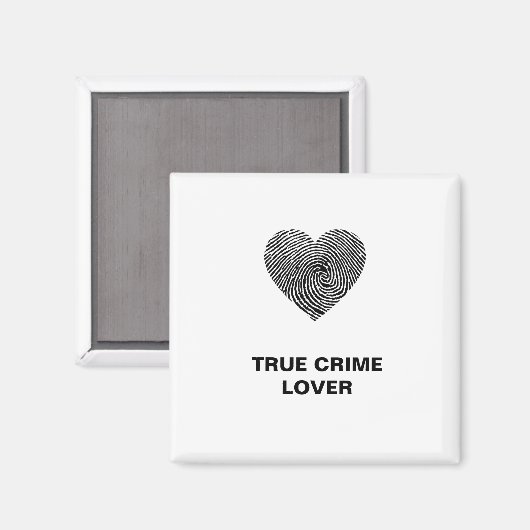 True Crime Lover Magnet (Voorkant / Achterkant)
