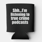 True Crime Podcast Fan Black Blikjeskoeler (Achterkant)