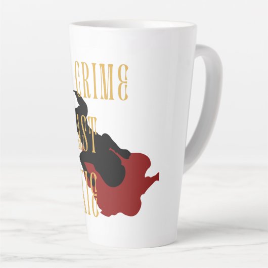 True Crime Podcast Junkie Latte Mok (Rechterhoek)