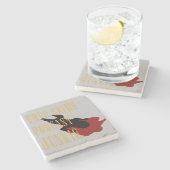 True Crime Podcast Junkie Stenen Onderzetter (Zijkant)