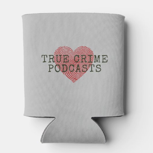True Crime Podcast Lover Blikjeskoeler (Achterkant)