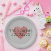 True Crime Podcast Lover Papieren Bordje (Feest)