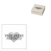 True Crime Podcast Lover Rubberstempel (Gestempeld)