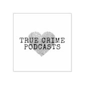 True Crime Podcast Lover Rubberstempel (Afrduk)