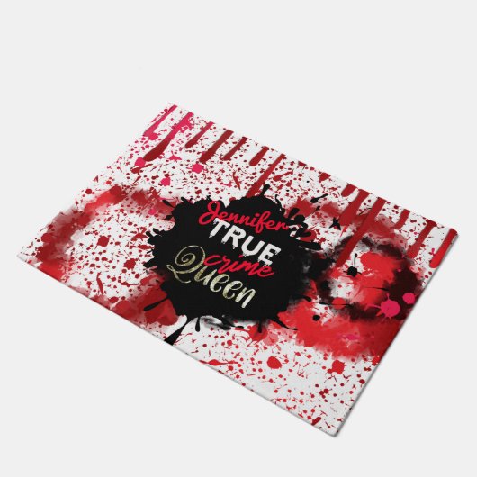 True Crime Queen, gepersonaliseerd Deurmat (Schuin)