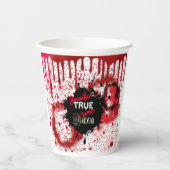 True Crime Queen, gepersonaliseerd Papieren Bekers (Voorkant)