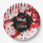 True Crime Queen, gepersonaliseerd Papieren Bordje (Voorkant)