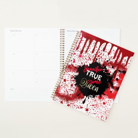 True Crime Queen, gepersonaliseerd Planner (Display)