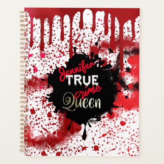 True Crime Queen, gepersonaliseerd Planner (Voorkant)