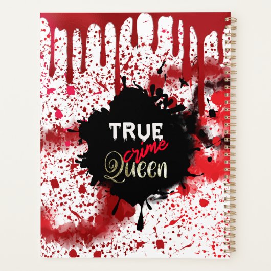 True Crime Queen, gepersonaliseerd Planner (Achterkant)