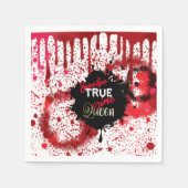 True Crime Queen, op maat gesneden papierbekertjes Servet (Voorkant)