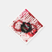 True Crime Queen, op maat gesneden papierbekertjes Servet (Hoek)