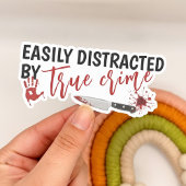 True Crime Shows Lover Funny Gift Sticker
