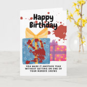 True Crime-verjaardag die niet eindigt op een moor Kaart (Gele Bloem)