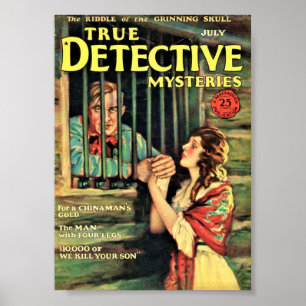 True Detective Mysteries, juli 1927 Poster
