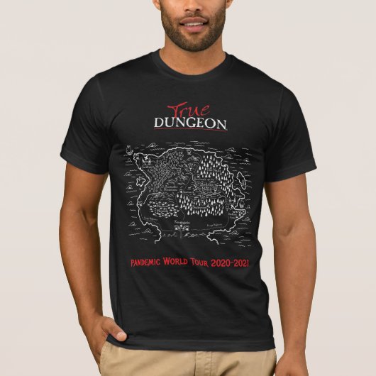 True Dungeon Pandemic World Tour T-Shirt (Voorkant)