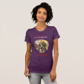 True Dungeon Skull Con - dames paars T-shirt (Voorkant volledig)