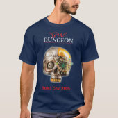 True Dungeon - Skull Con - marine T-shirt (Voorkant)