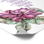 True Faith Paarse Floral Poster 8.5 x 11 (Hoek)