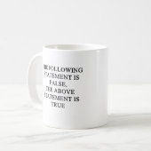true false logic proverb koffiemok (Voorkant links)