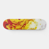 True Flames goudrood wit paarse vuur Persoonlijk Skateboard (Horizontaal)