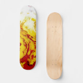 True Flames goudrood wit paarse vuur Persoonlijk Skateboard (Voorkant)