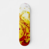 True Flames goudrood wit paarse vuur Persoonlijk Skateboard (Voorkant)