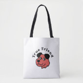True Friend Hondenliefhebber Canvas tas (Voorkant)