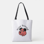 True Friend Hondenliefhebber Canvas tas (Achterkant)