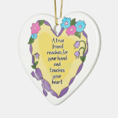 True Friend Personalized Keepomwille Heart Ornamen Keramisch Ornament (Links)