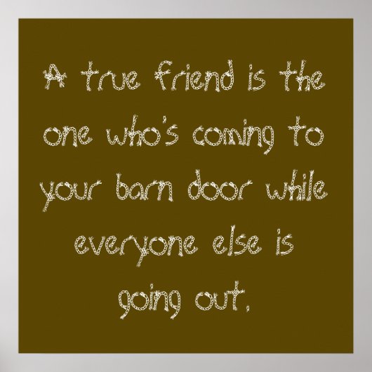 True Friend Poster (Voorkant)