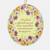 True Friend Quote Summer Flowers Keramisch Ornament (Links)