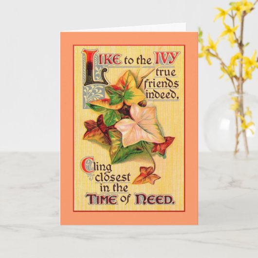 True Friends-Kaart Kaart (Gele Bloem)