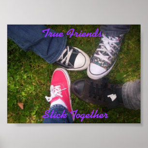 True Friends Poster (paarse lettertype)