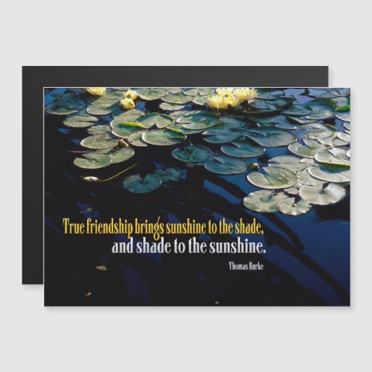 True Friendship Magnetic Card Magnetische Uitnodiging (Voorkant / Achterkant)