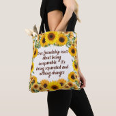True Friendship Quote Tote Bag – Trendy & Creative (Dichtbij)