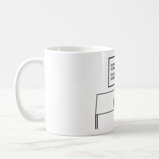 True Geek in Binary Coded ASCII Koffiemok (Links)