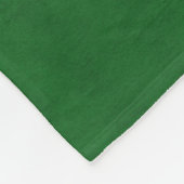 True Green Velvet-look Fleece Deken (Hoek)