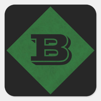 True Green Velvet - persoonlijk thuiscasino Vierkante Sticker