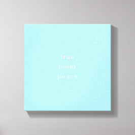 True Inner Peace | Minimal Canvas Afdruk