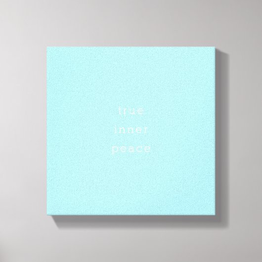 True Inner Peace | Minimal Canvas Afdruk (Voorkant)