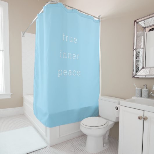 True Inner Peace Minimalistic Shower Curtain Douchegordijn (In situ)