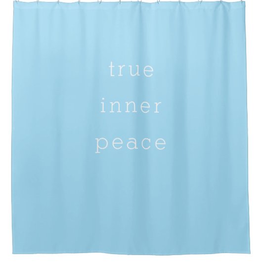 True Inner Peace Minimalistic Shower Curtain Douchegordijn (Voorkant)