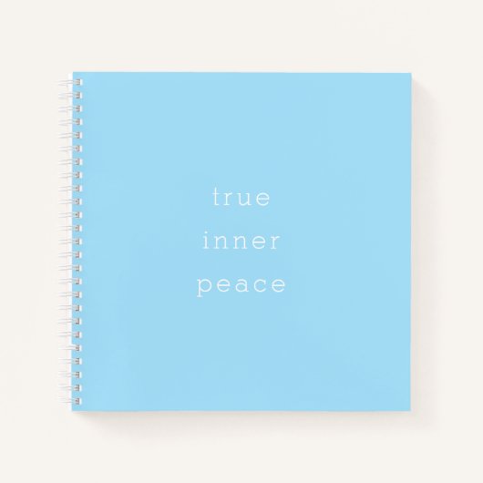 True Inner Peace Spiral Notebook Notitieboek (Voorkant)
