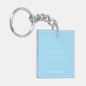 True Inner Peace Yoga Studio Acrylaat Sleutelhange Sleutelhanger (Voorkant Links)