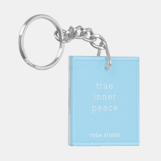 True Inner Peace Yoga Studio Acrylic Keychain (Voorkant Links)